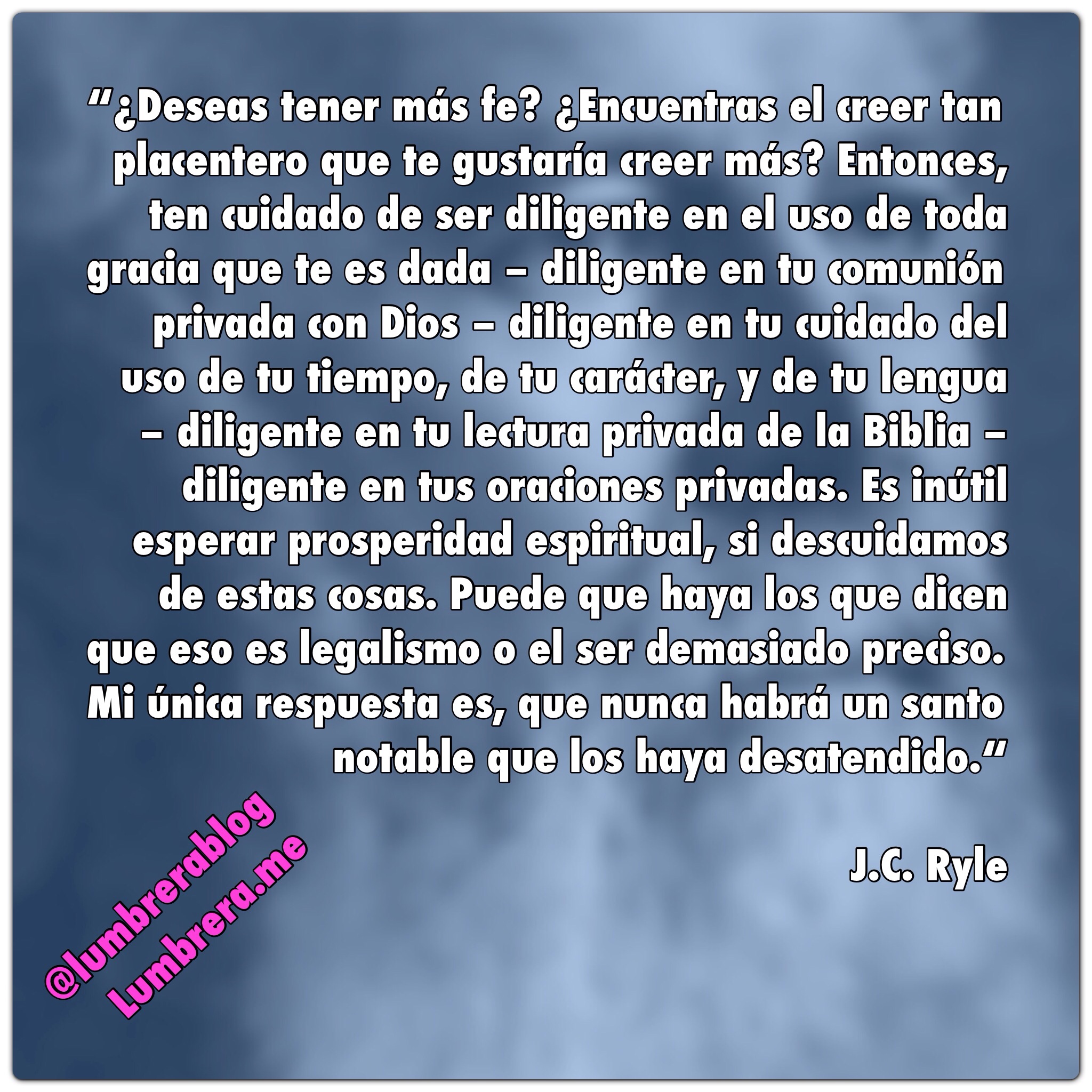 J.C. Ryle: ¿legalismo?